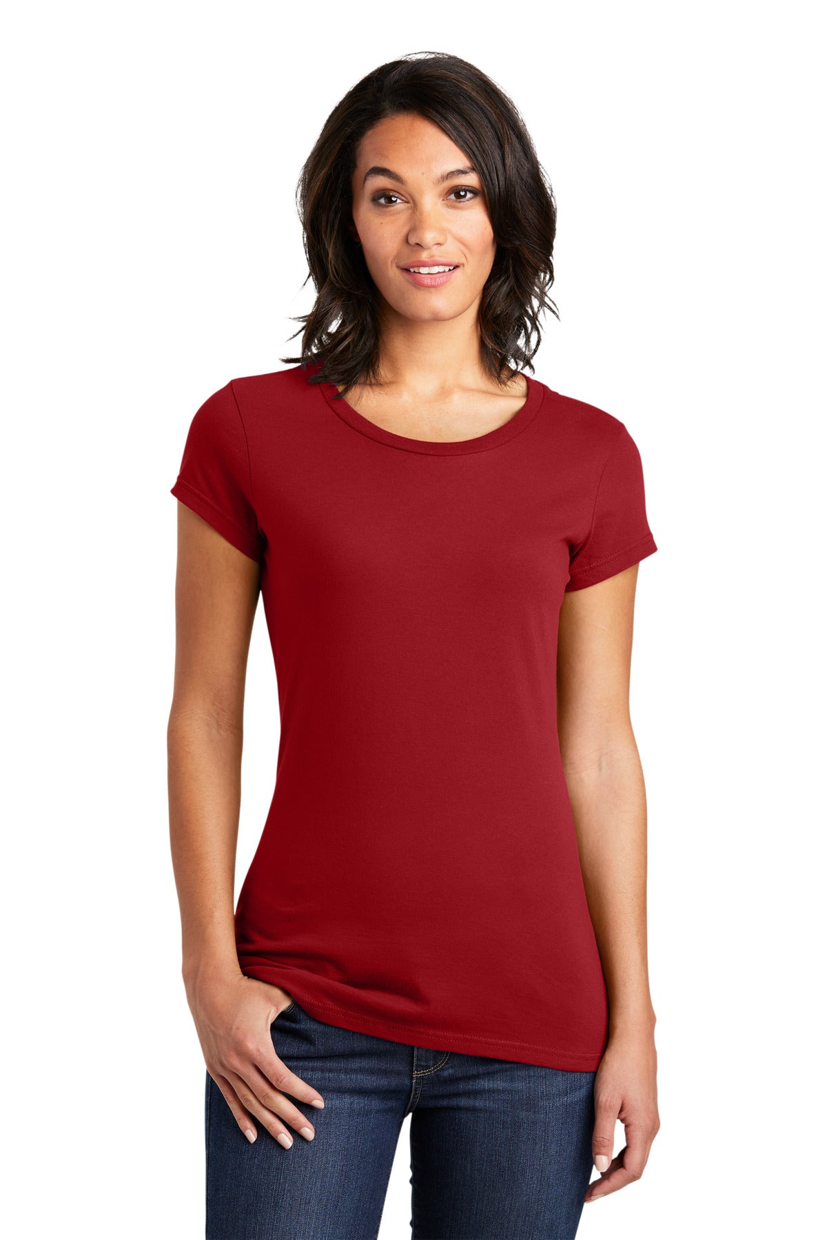 District Women's Fitted Very Important Tee. DT6001 District