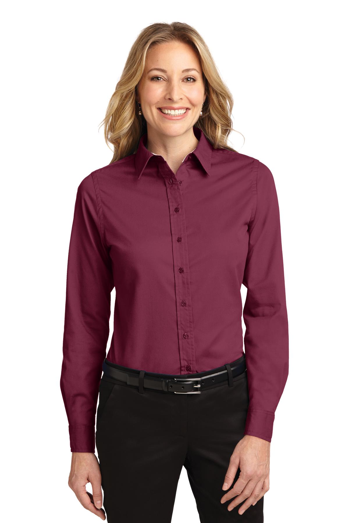 Port Authority Women's Long Sleeve Easy Care Shirt.  L608 2 of 3