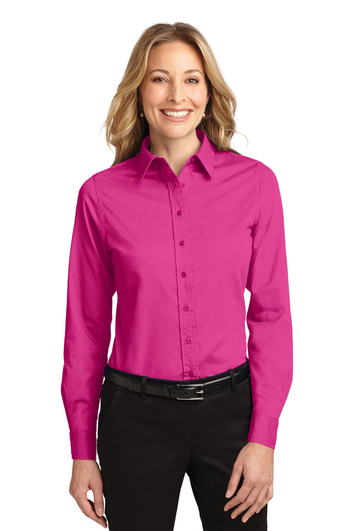 Port Authority Ladies Long Sleeve Easy Care Shirt.  L608 3 of 3