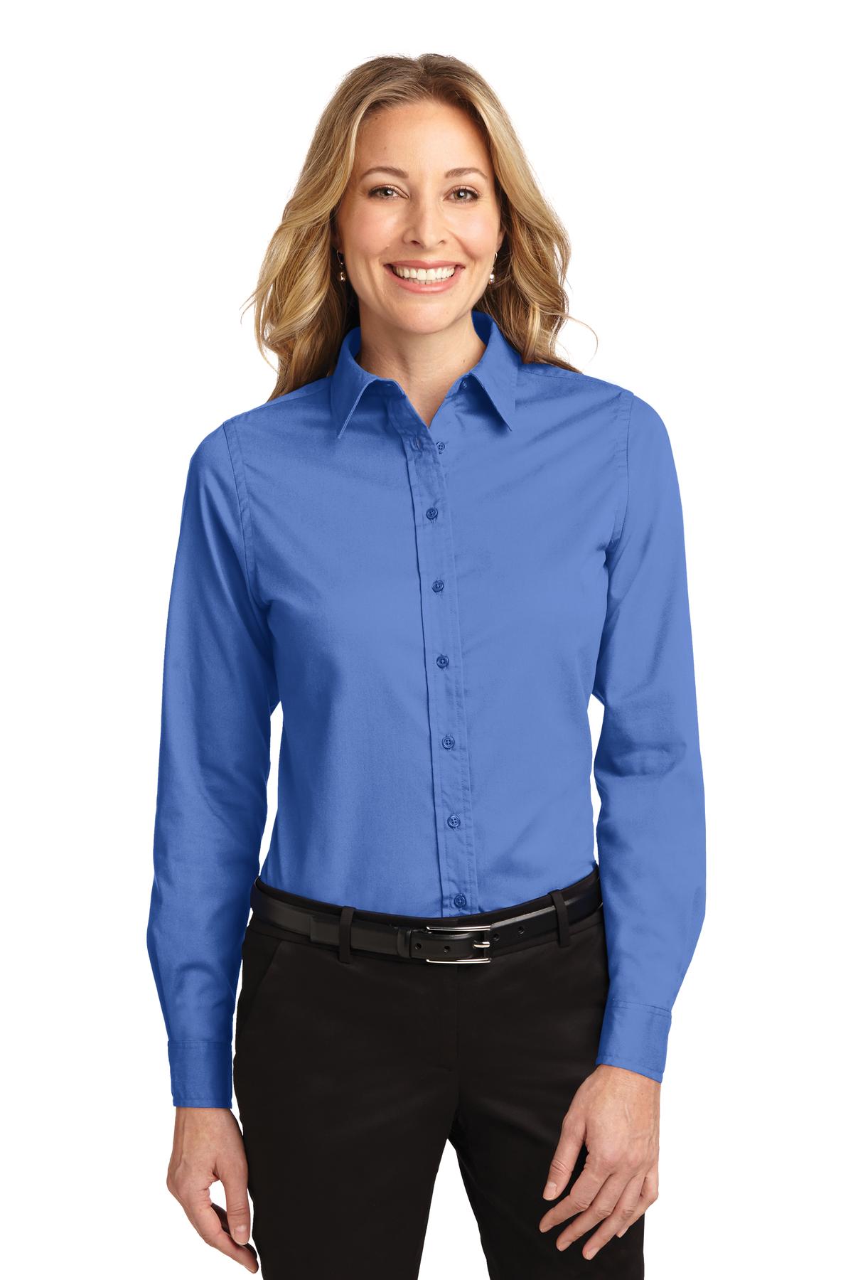 Port Authority Ladies Long Sleeve Easy Care Shirt.  L608 3 of 3