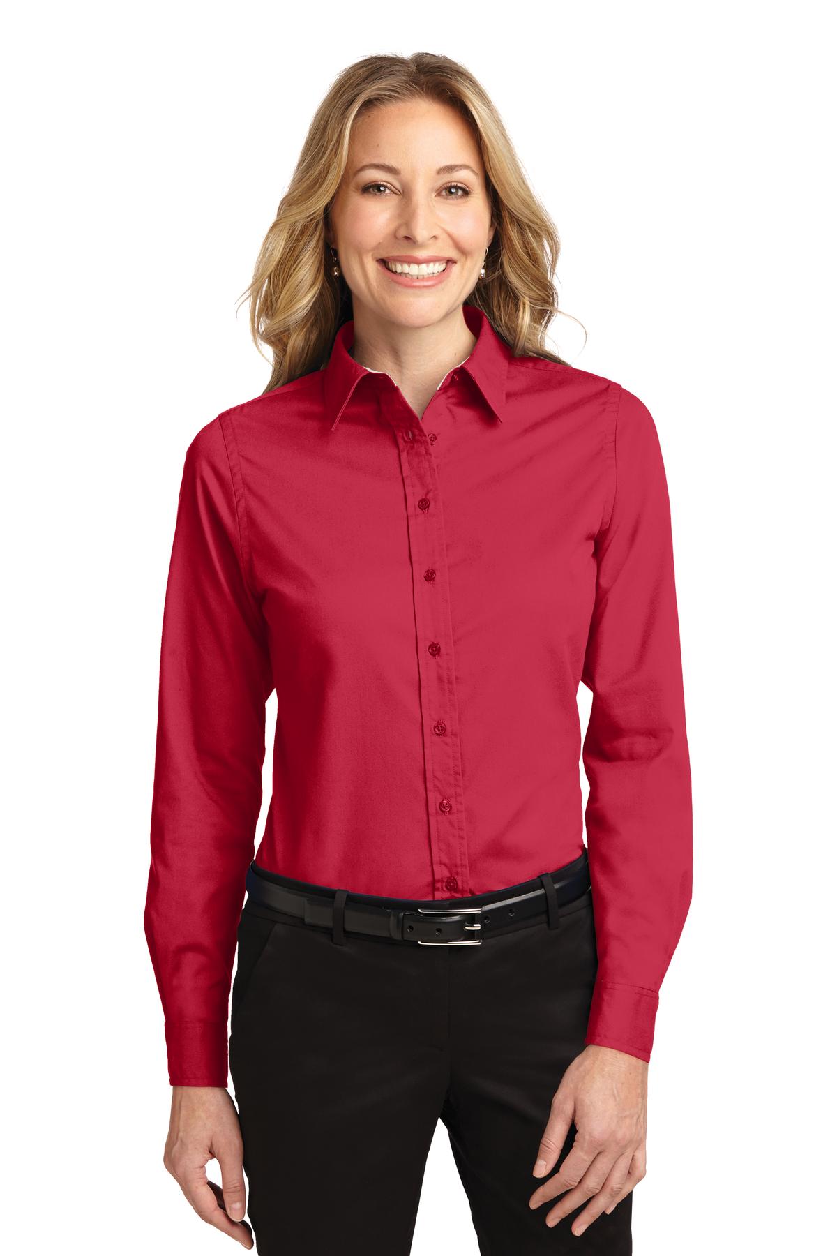 Port Authority Ladies Long Sleeve Easy Care Shirt.  L608 3 of 3