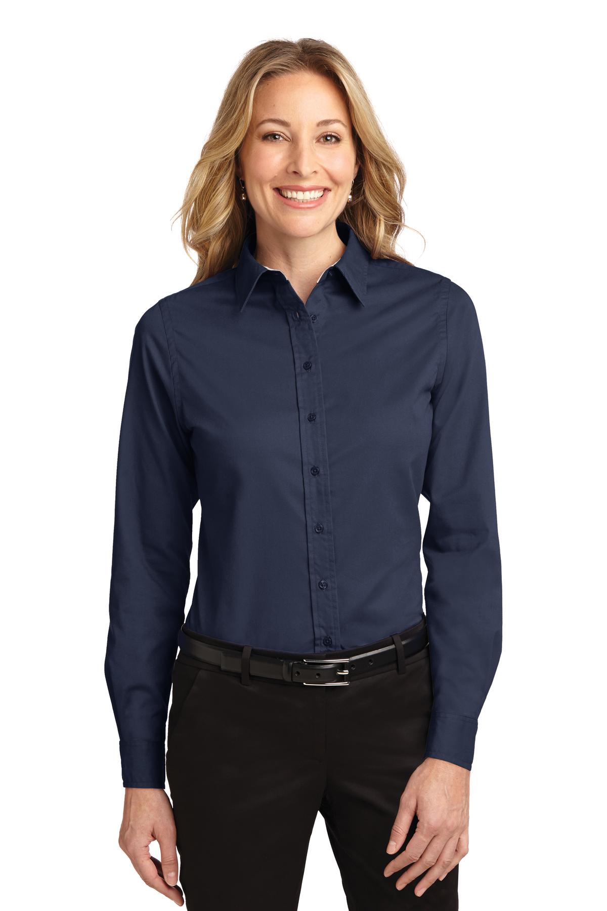 Port Authority Ladies Long Sleeve Easy Care Shirt.  L608 3 of 3