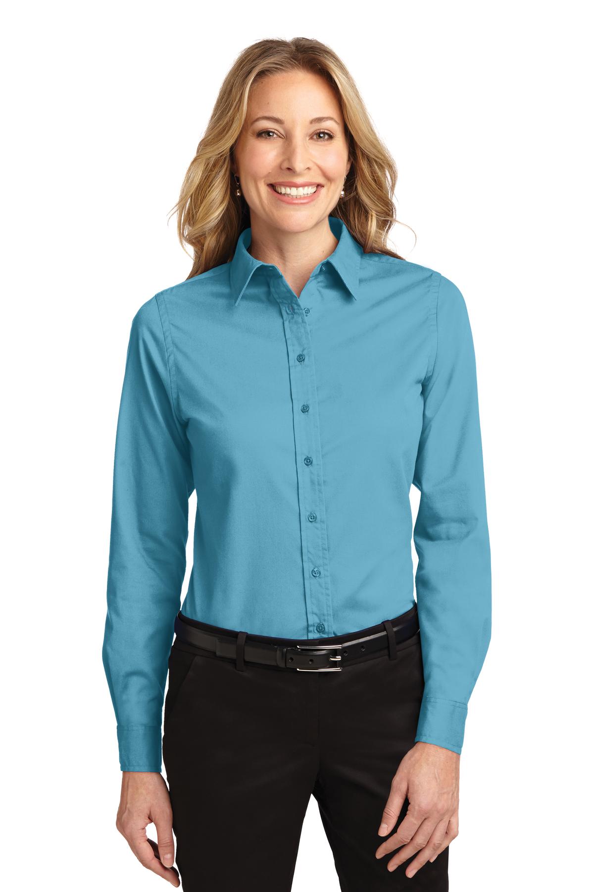 Port Authority Ladies Long Sleeve Easy Care Shirt.  L608 3 of 3