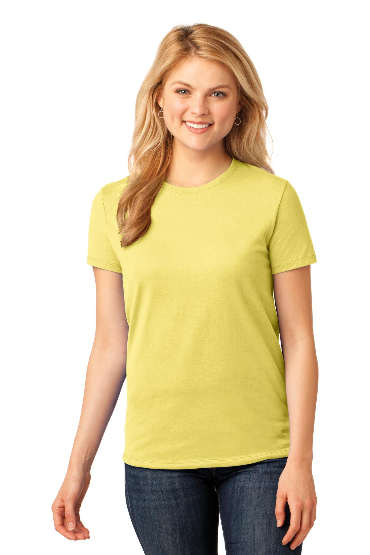 Port & Company Women's Core Cotton Tee. LPC54 3 of 3
