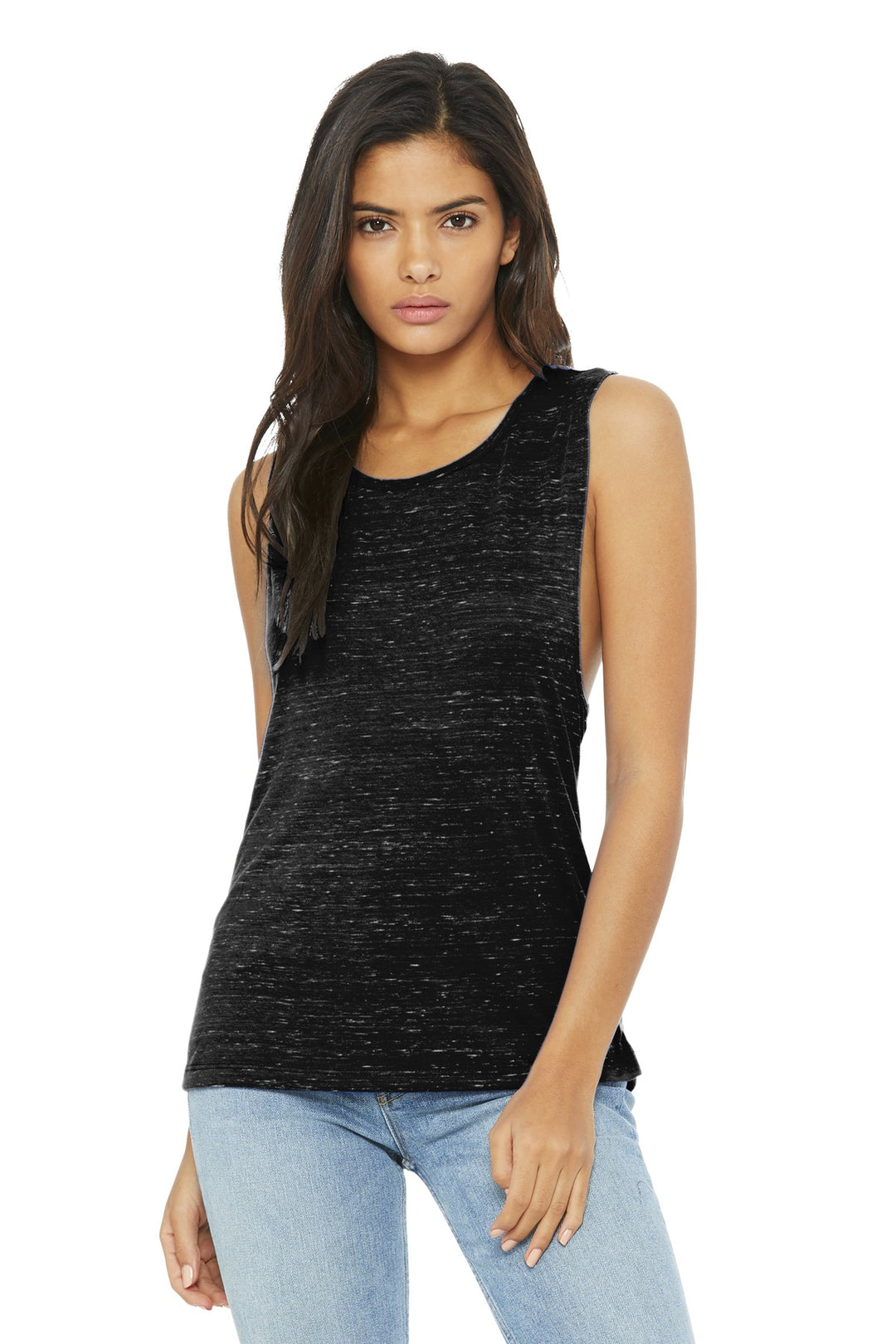 BELLA+CANVAS Women's Flowy Scoop Muscle Tank. BC8803 2 of 2 Bella + Canvas