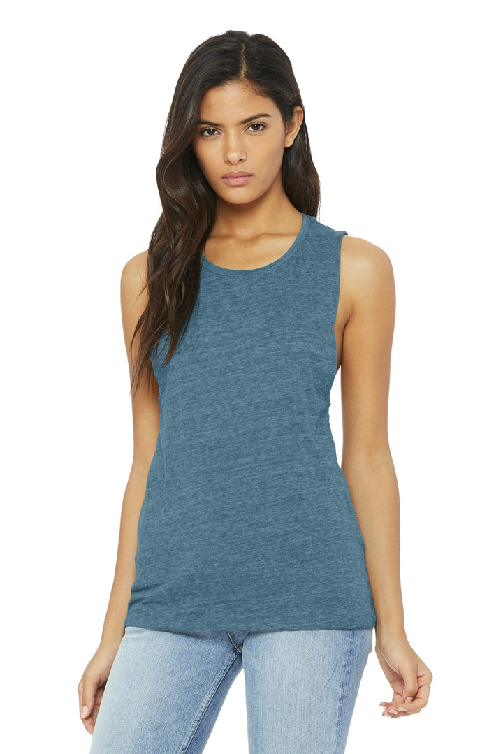 BELLA+CANVAS Women's Flowy Scoop Muscle Tank. BC8803 2 of 2 Bella + Canvas