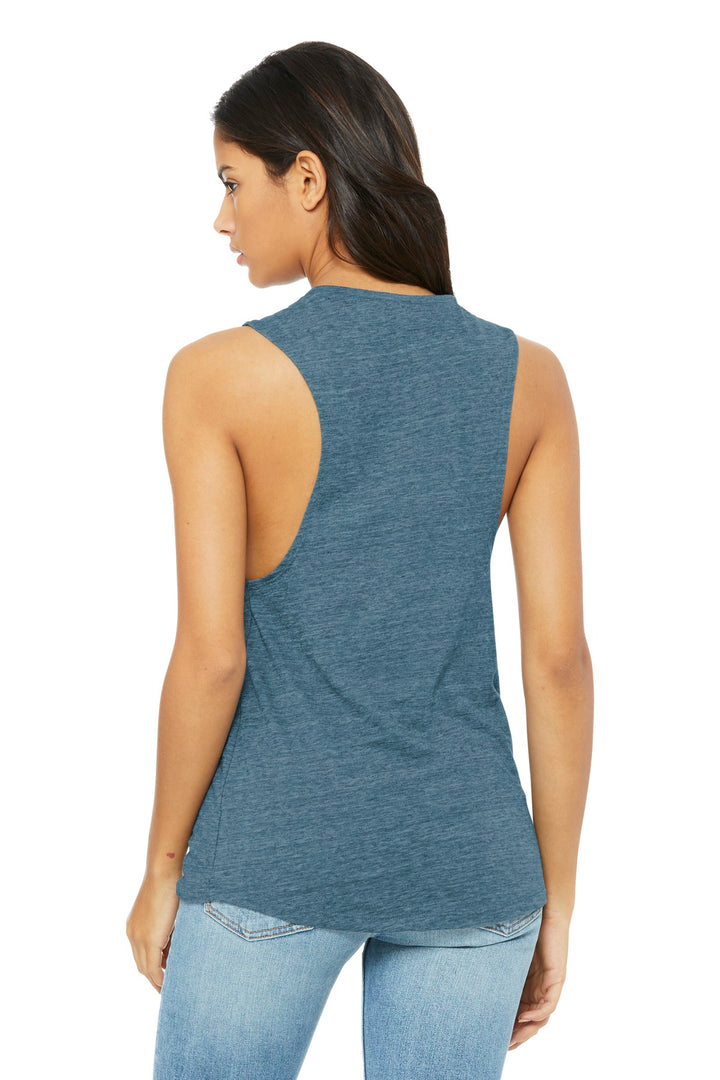 BELLA+CANVAS Women's Flowy Scoop Muscle Tank. BC8803 2 of 2 Bella + Canvas