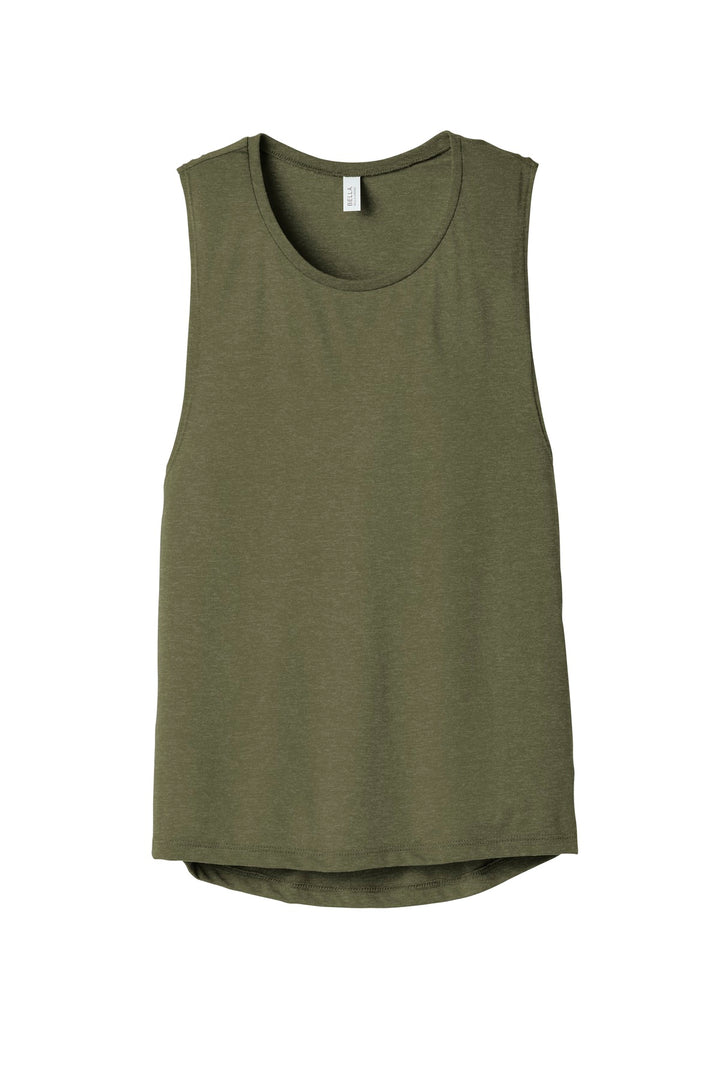 BELLA+CANVAS Women's Flowy Scoop Muscle Tank. BC8803 2 of 2 Bella + Canvas