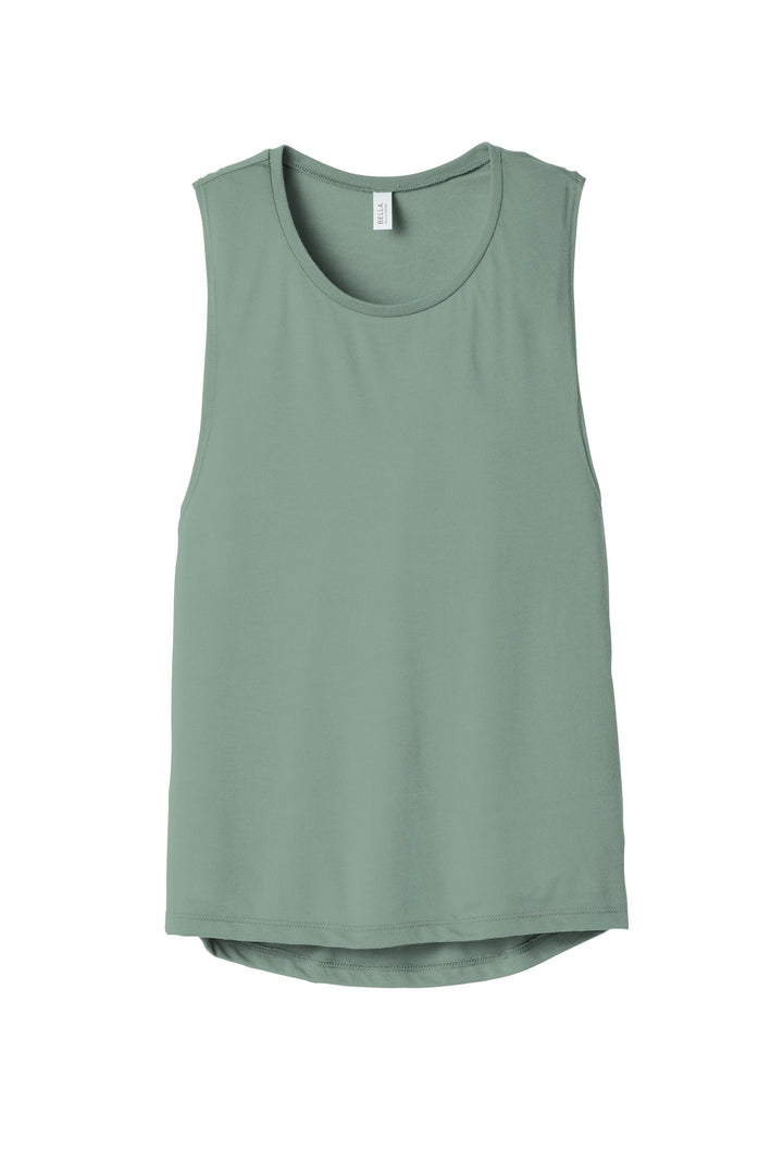 BELLA+CANVAS Women's Flowy Scoop Muscle Tank. BC8803 2 of 2 Bella + Canvas