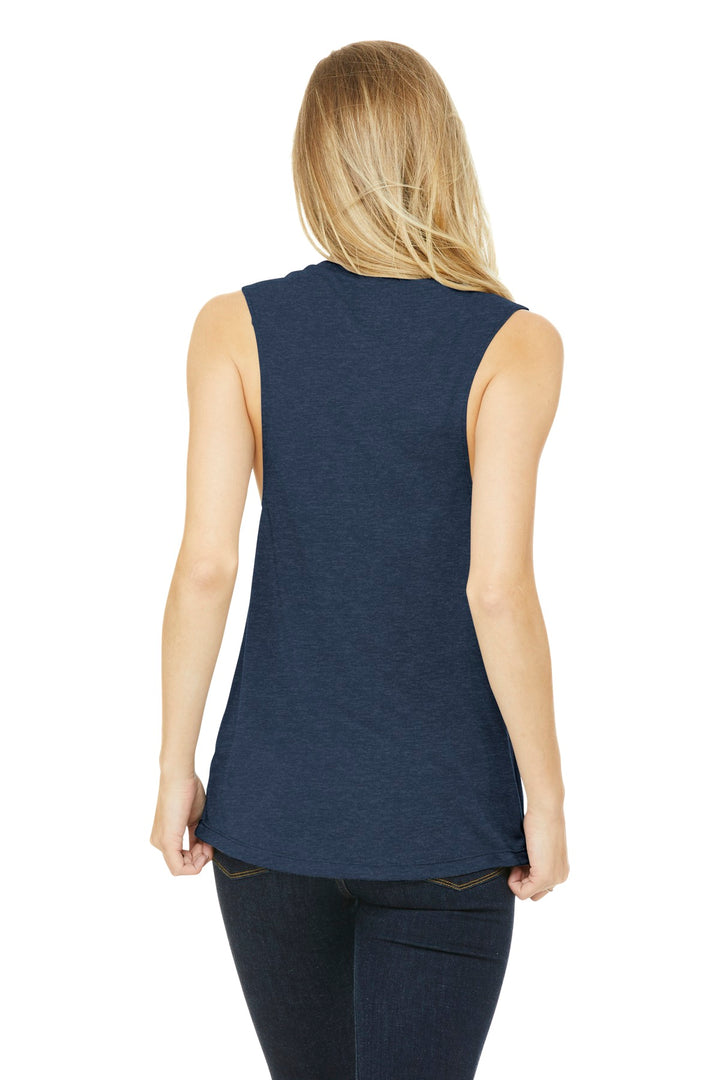 BELLA+CANVAS Women's Flowy Scoop Muscle Tank. BC8803 2 of 2 Bella + Canvas