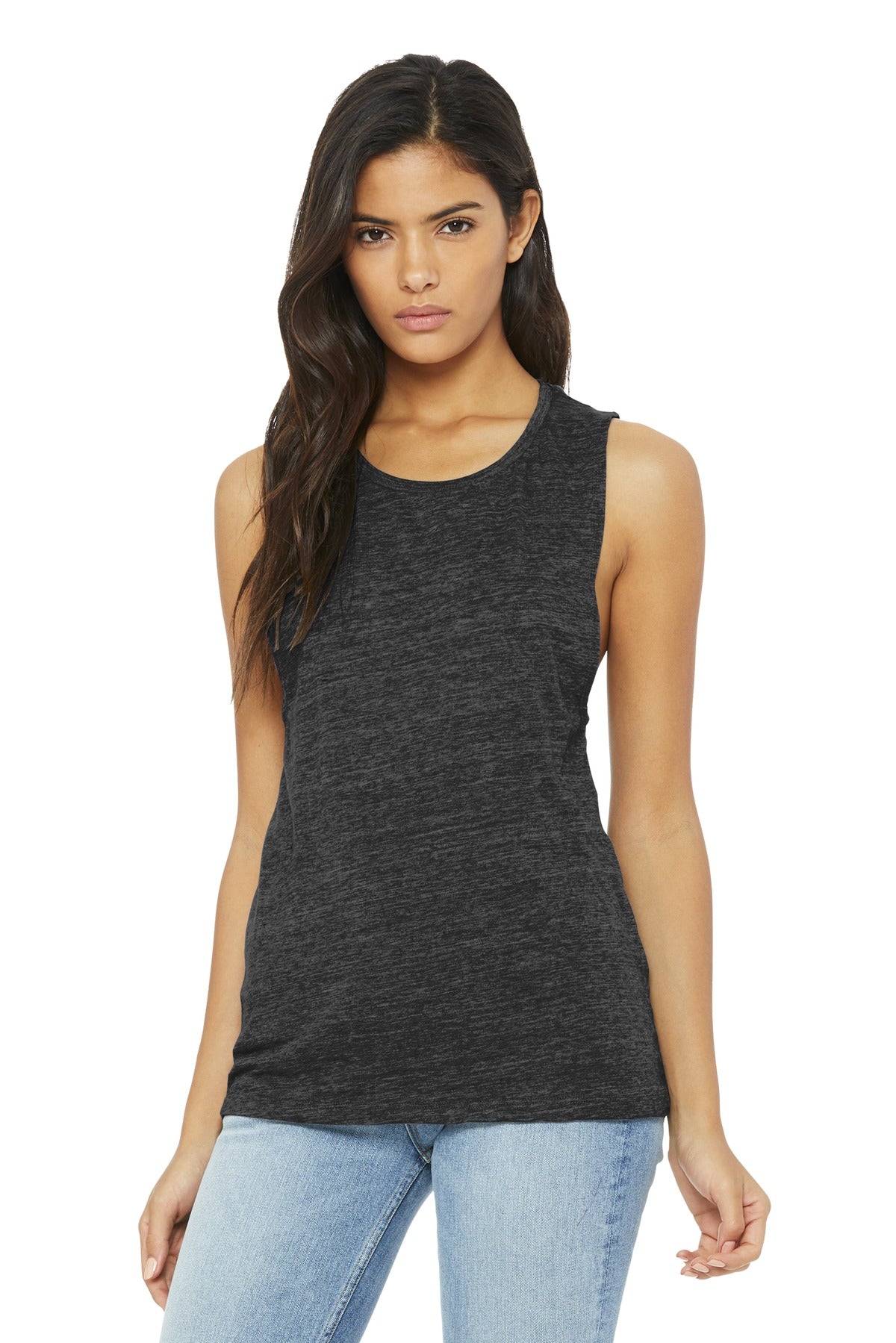 BELLA+CANVAS Women's Flowy Scoop Muscle Tank. BC8803 2 of 2 Bella + Canvas