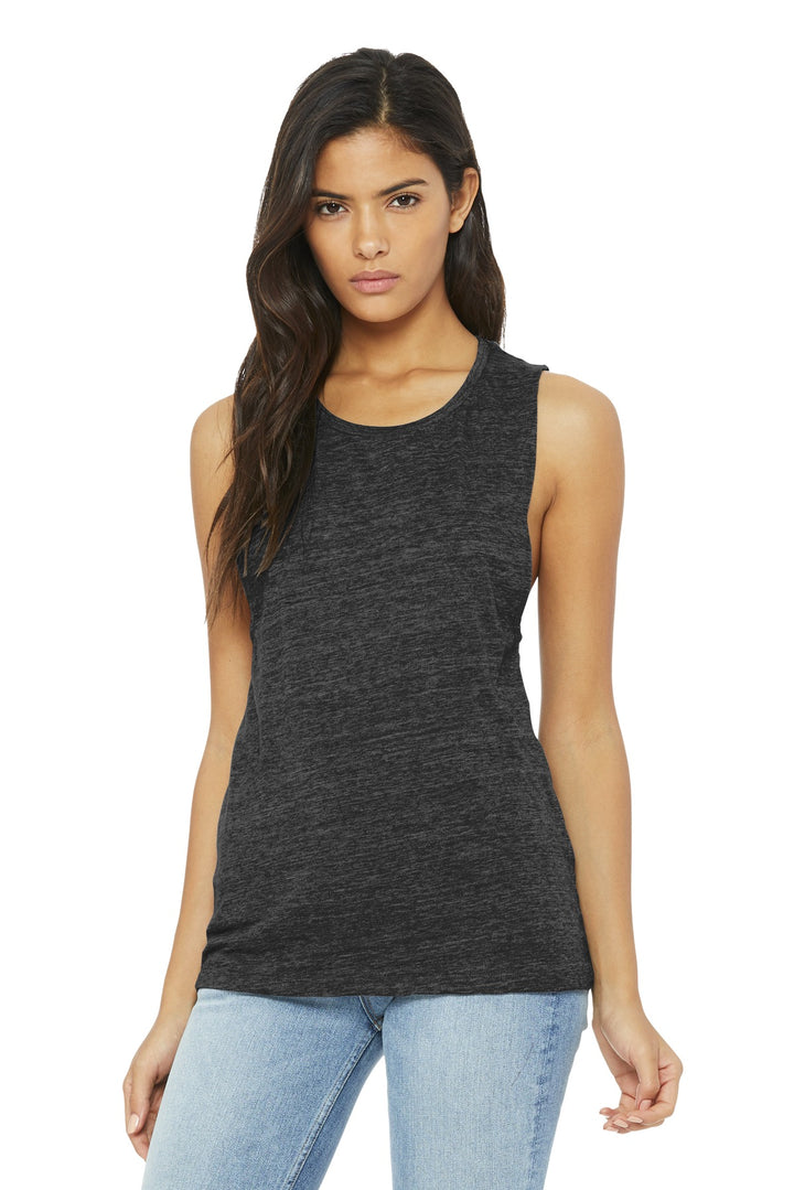 BELLA+CANVAS Women's Flowy Scoop Muscle Tank. BC8803 2 of 2 Bella + Canvas