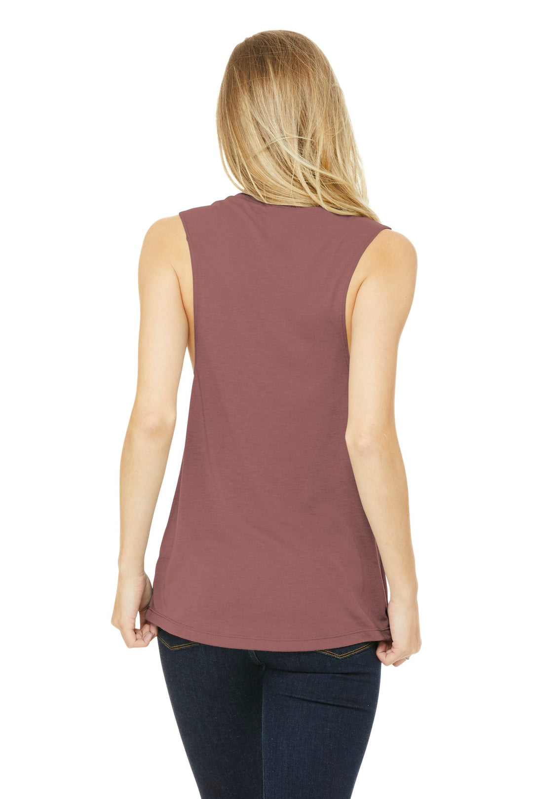 BELLA+CANVAS Women's Flowy Scoop Muscle Tank. BC8803 2 of 2 Bella + Canvas