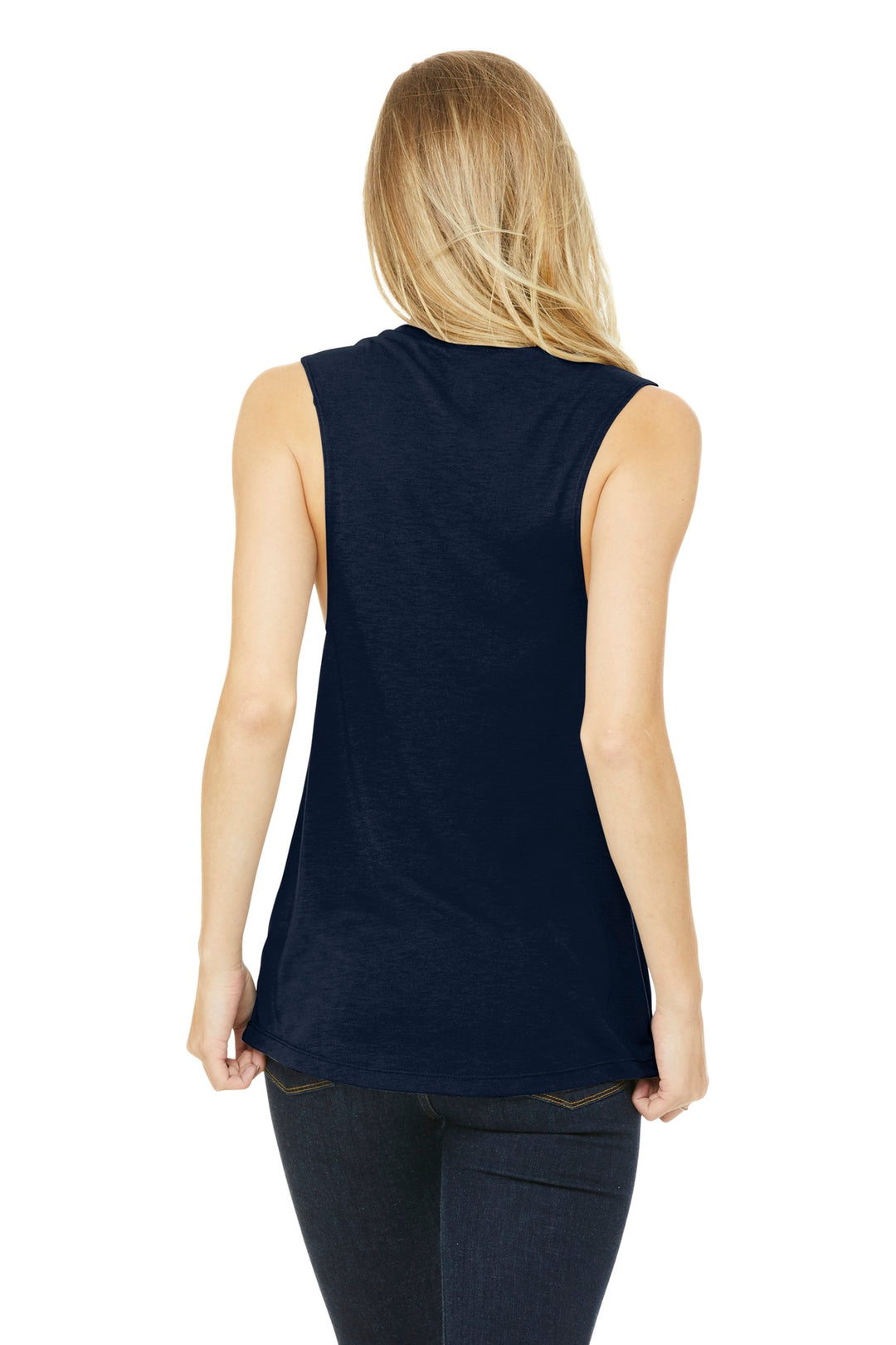 BELLA+CANVAS Women's Flowy Scoop Muscle Tank. BC8803 2 of 2 Bella + Canvas