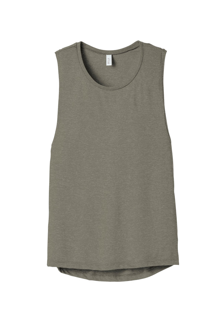 BELLA+CANVAS Women's Flowy Scoop Muscle Tank. BC8803 2 of 2 Bella + Canvas