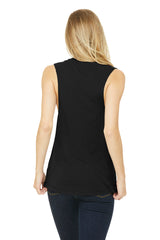 BELLA+CANVAS Women's Flowy Scoop Muscle Tank. BC8803 2 of 2 Bella + Canvas