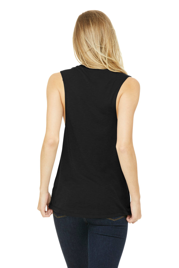 BELLA+CANVAS Women's Flowy Scoop Muscle Tank. BC8803 2 of 2 Bella + Canvas