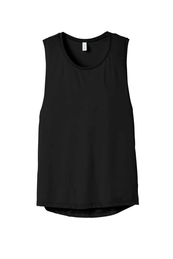 BELLA+CANVAS Women's Flowy Scoop Muscle Tank. BC8803 2 of 2 Bella + Canvas