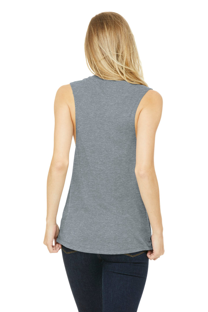 BELLA+CANVAS Women's Flowy Scoop Muscle Tank. BC8803 2 of 2 Bella + Canvas