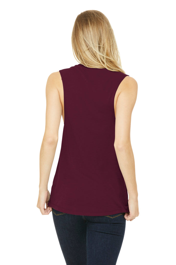 BELLA+CANVAS Women's Flowy Scoop Muscle Tank. BC8803 2 of 2 Bella + Canvas