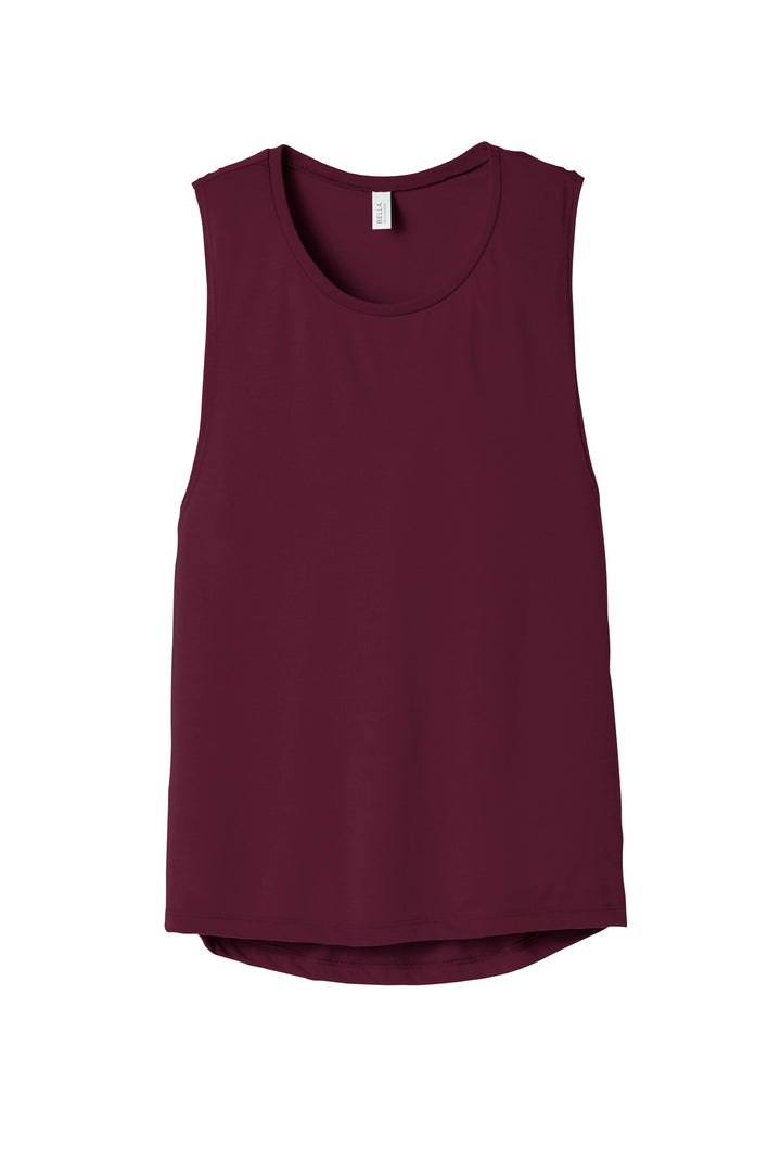 BELLA+CANVAS Women's Flowy Scoop Muscle Tank. BC8803 2 of 2 Bella + Canvas