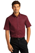 Port Authority Men's Short Sleeve SuperPro React Twill Shirt. W809 1 of 2