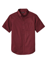 Port Authority Men's Short Sleeve SuperPro React Twill Shirt. W809 1 of 2