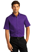 Port Authority Men's Short Sleeve SuperPro React Twill Shirt. W809 1 of 2