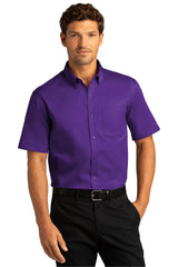 Port Authority Men's Short Sleeve SuperPro React Twill Shirt. W809 1 of 2