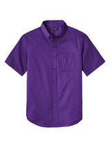 Port Authority Men's Short Sleeve SuperPro React Twill Shirt. W809 1 of 2