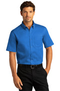 Port Authority Men's Short Sleeve SuperPro React Twill Shirt. W809 1 of 2