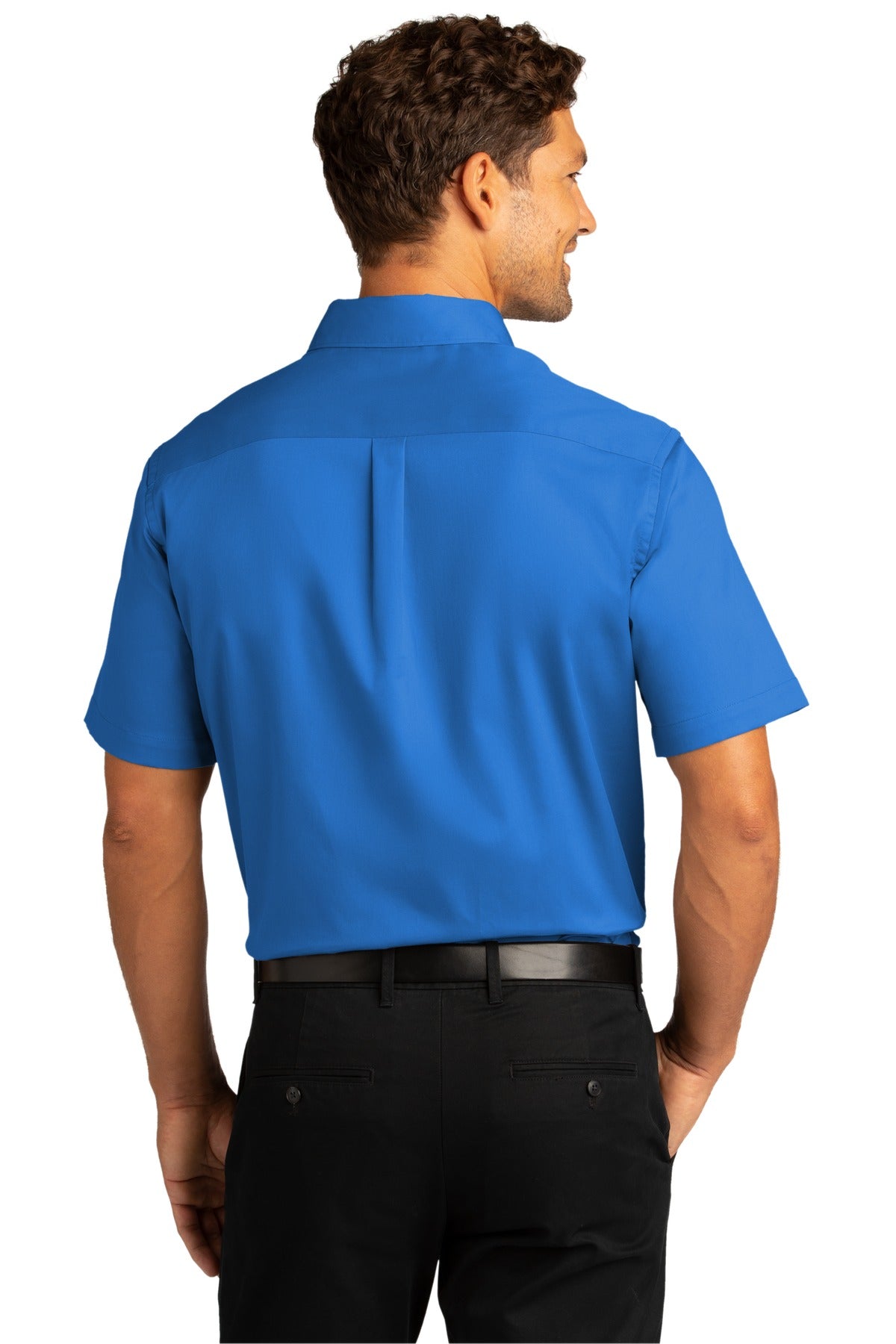 Port Authority Men's Short Sleeve SuperPro React Twill Shirt. W809 1 of 2