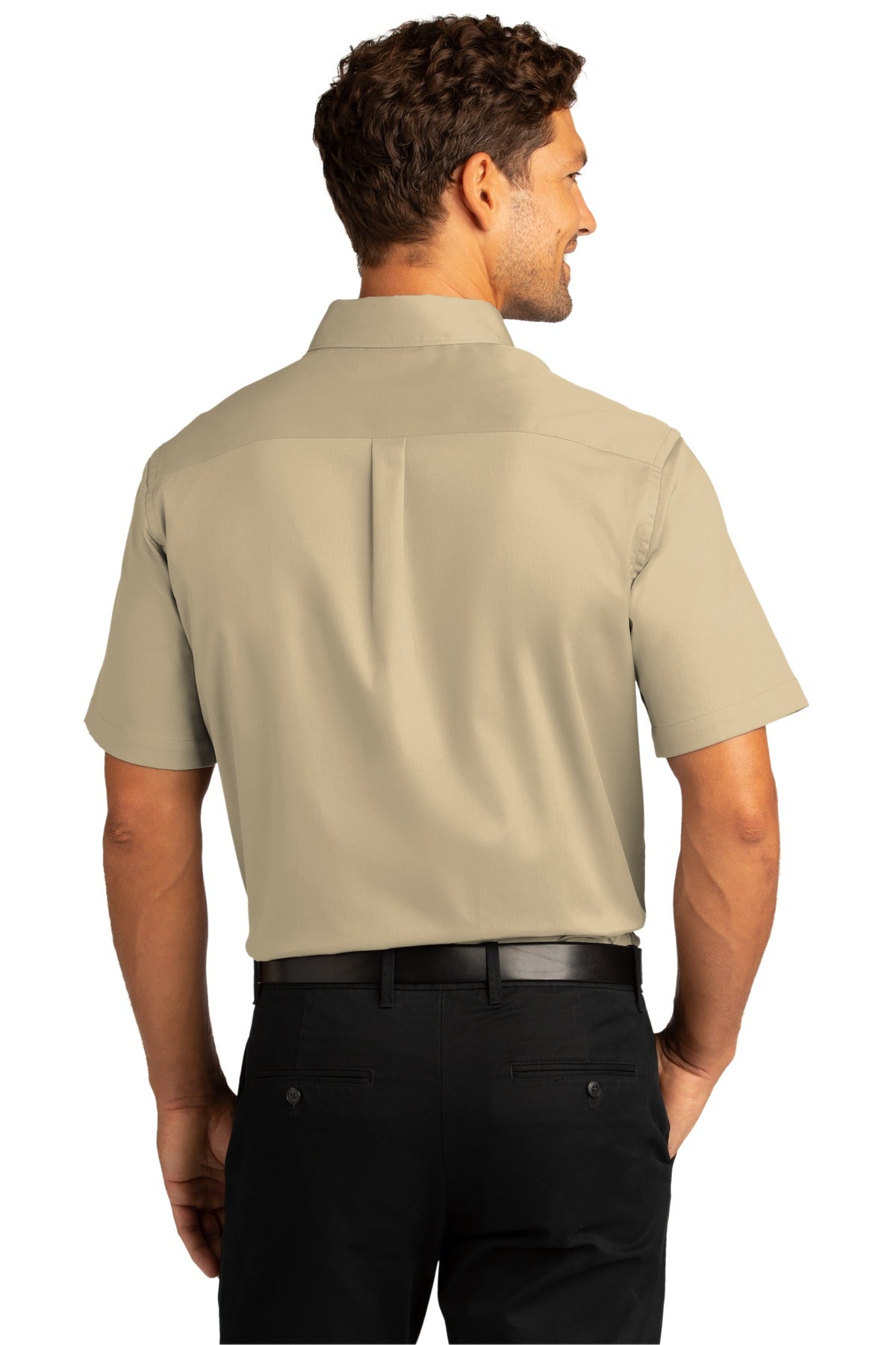 Port Authority Men's Short Sleeve SuperPro React Twill Shirt. W809 1 of 2