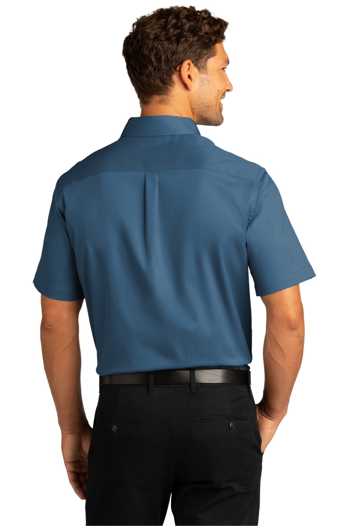 Port Authority Men's Short Sleeve SuperPro React Twill Shirt. W809 1 of 2