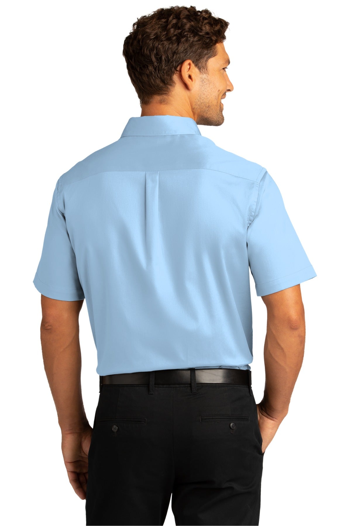 Port Authority Men's Short Sleeve SuperPro React Twill Shirt. W809 1 of 2