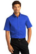 Port Authority Men's Short Sleeve SuperPro React Twill Shirt. W809 1 of 2