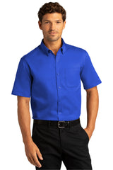 Port Authority Men's Short Sleeve SuperPro React Twill Shirt. W809 1 of 2