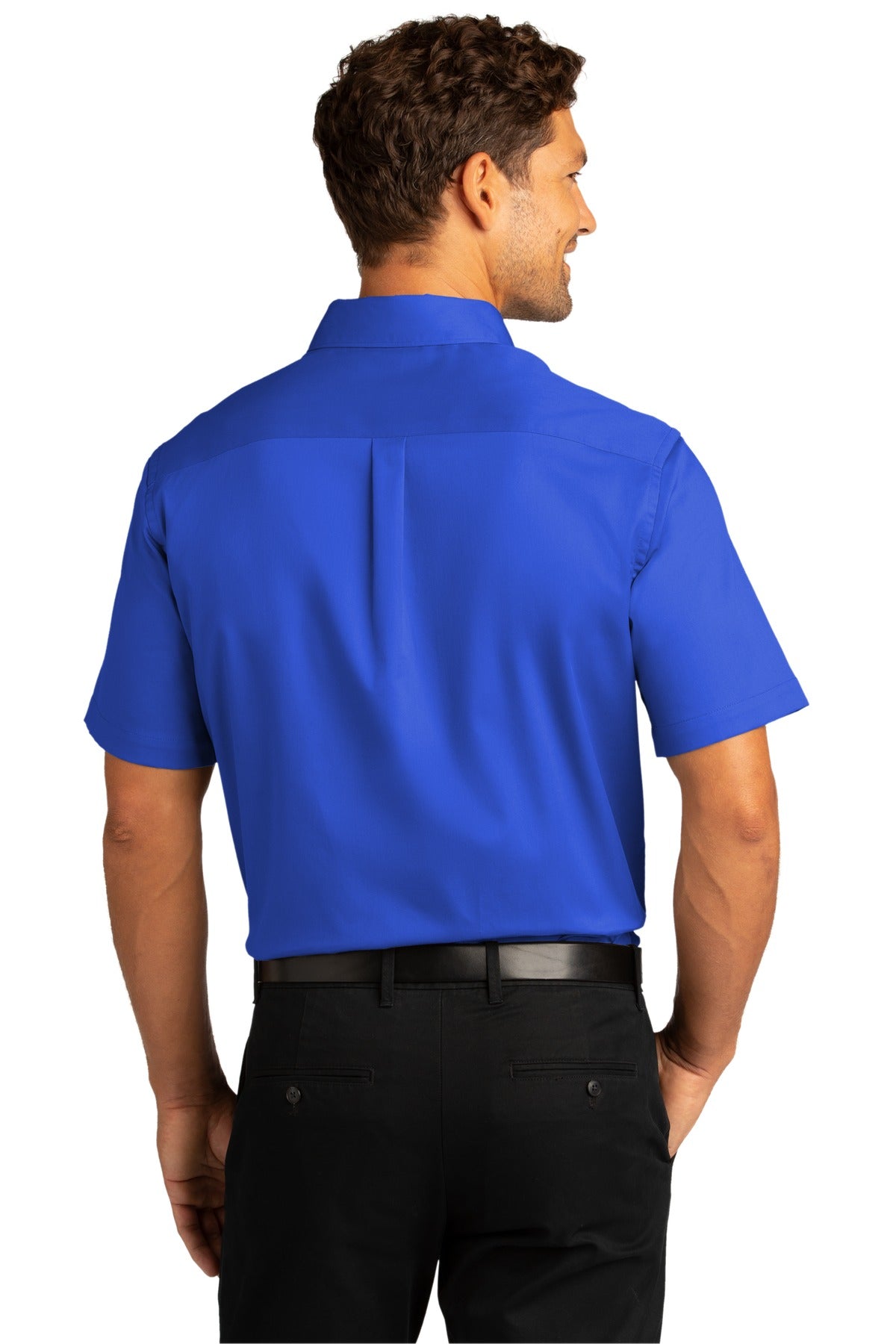 Port Authority Men's Short Sleeve SuperPro React Twill Shirt. W809 1 of 2