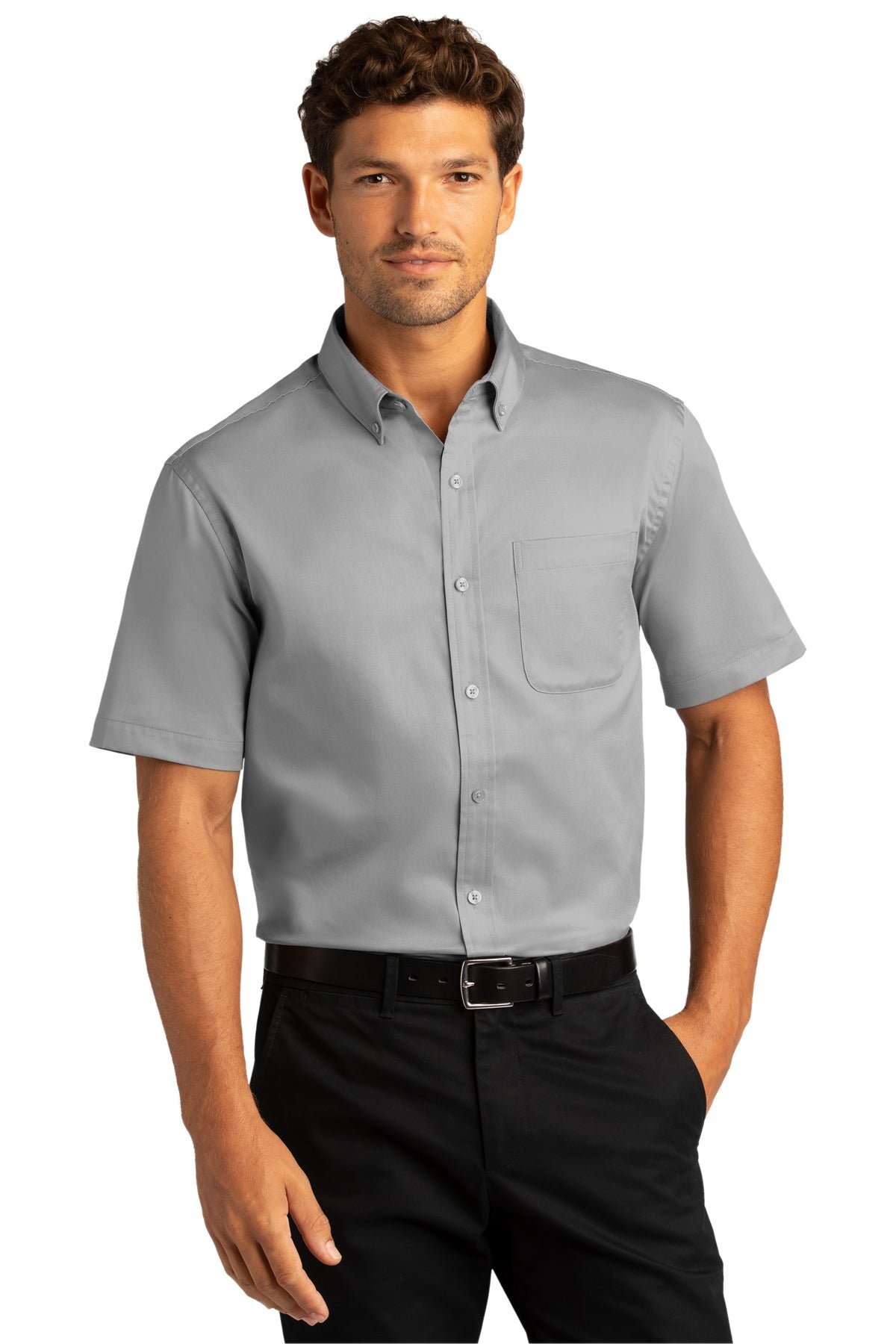 Port Authority Men's Short Sleeve SuperPro React Twill Shirt W809