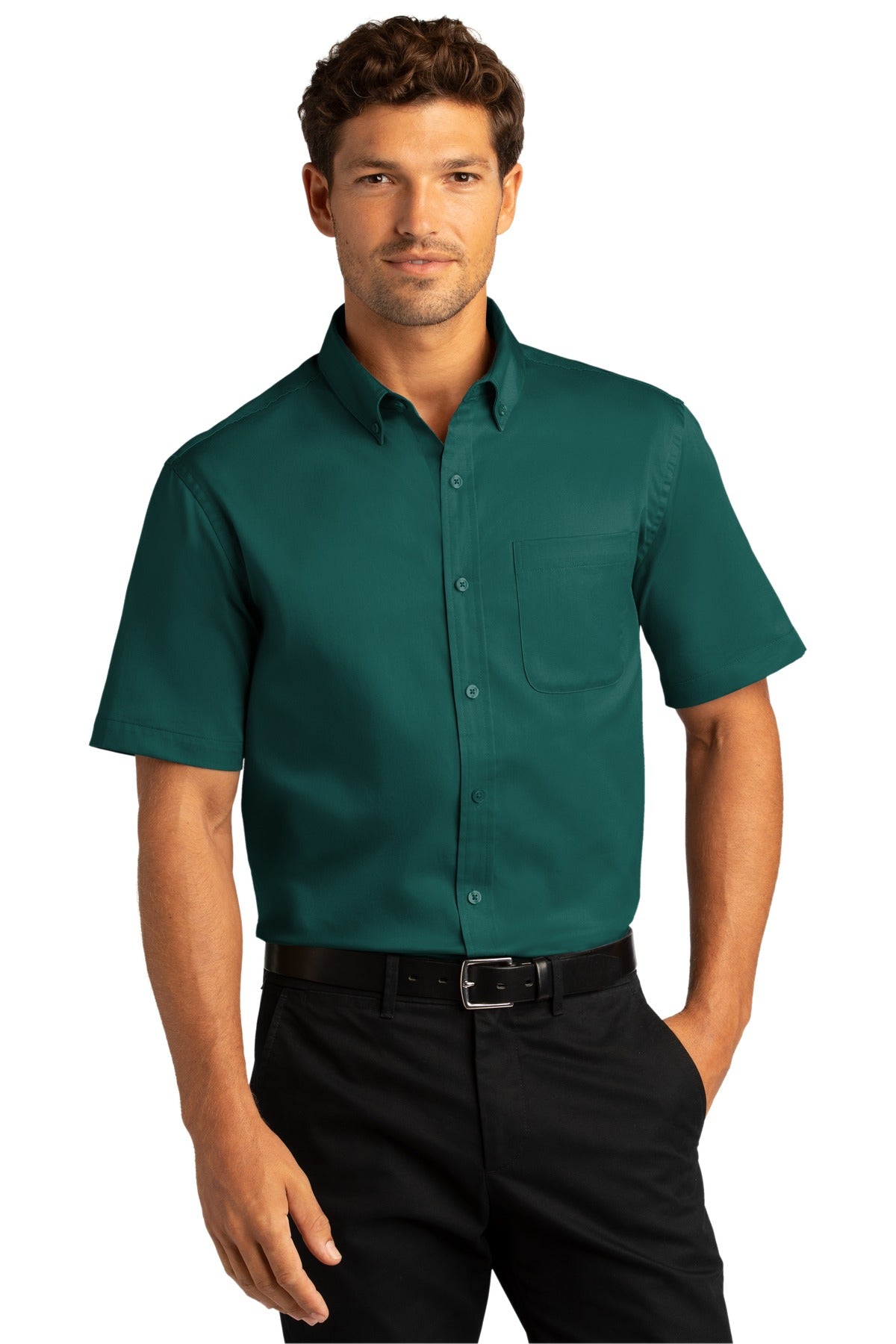 Port Authority Men's Short Sleeve SuperPro React Twill Shirt W809