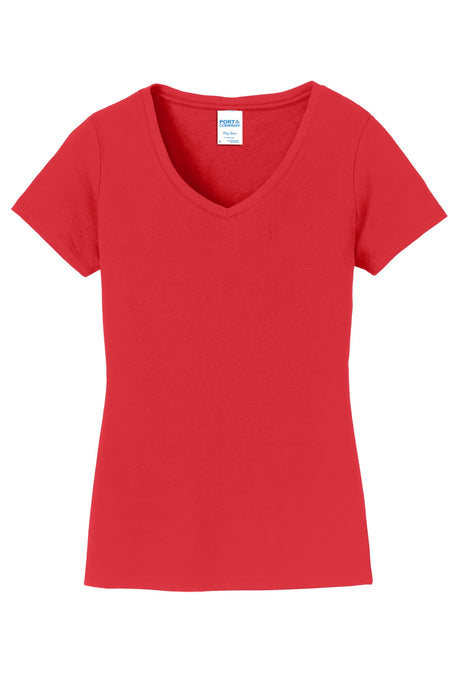 Port & Company Ladies Fan Favorite V-Neck Tee. LPC450V 1of2 Port & Company