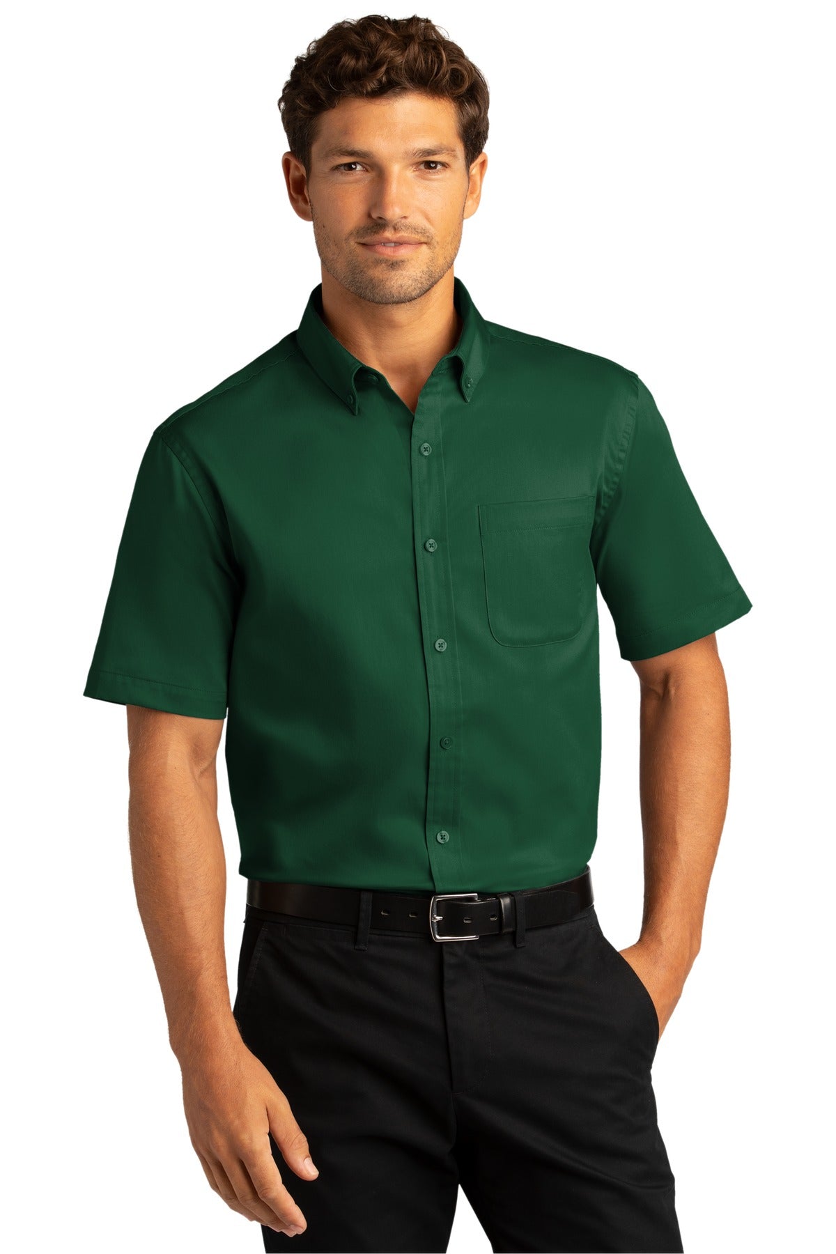Port Authority Men's Short Sleeve SuperPro React Twill Shirt W809
