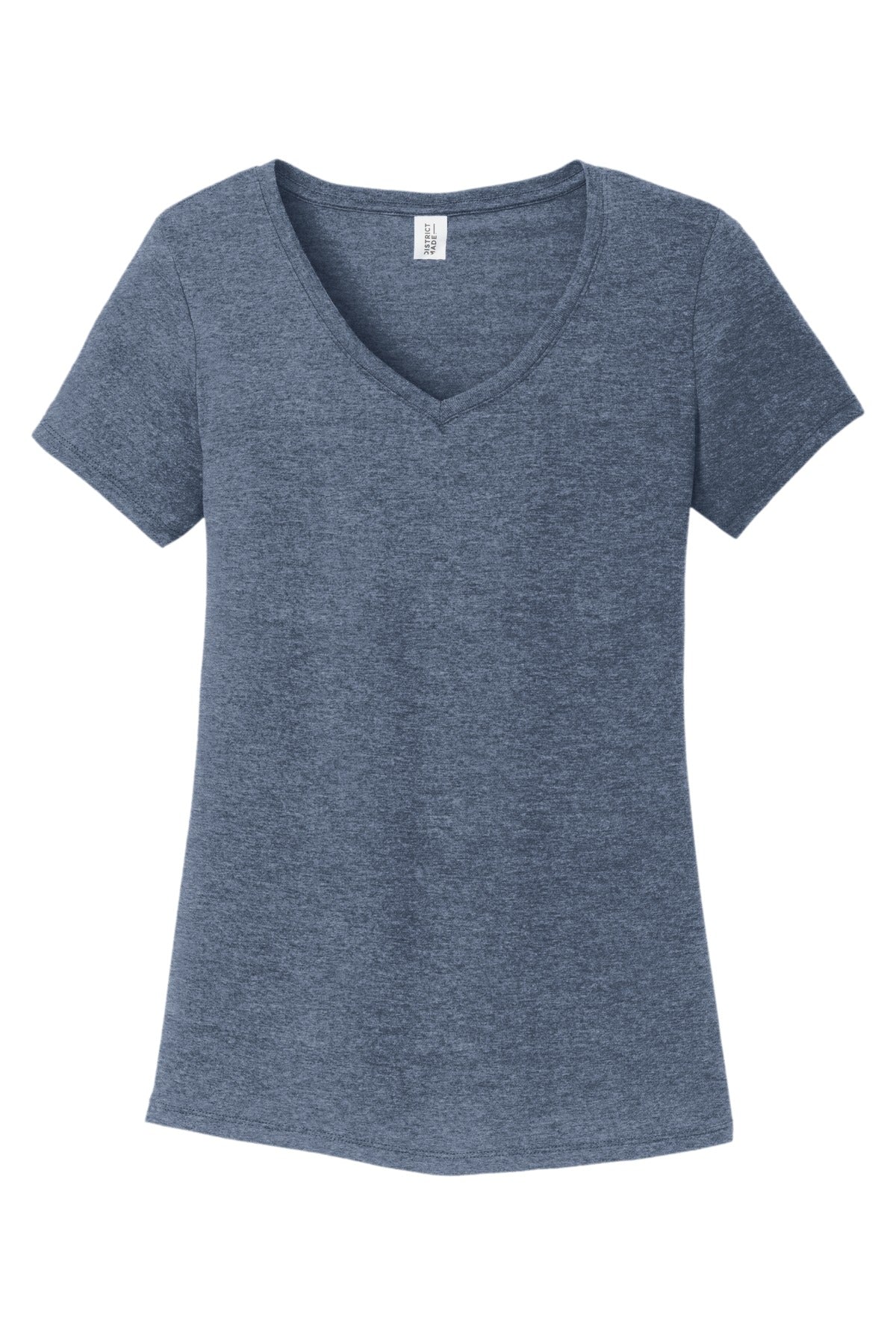 District Women's Perfect Tri V-Neck Tee. DM1350L 1of2 District