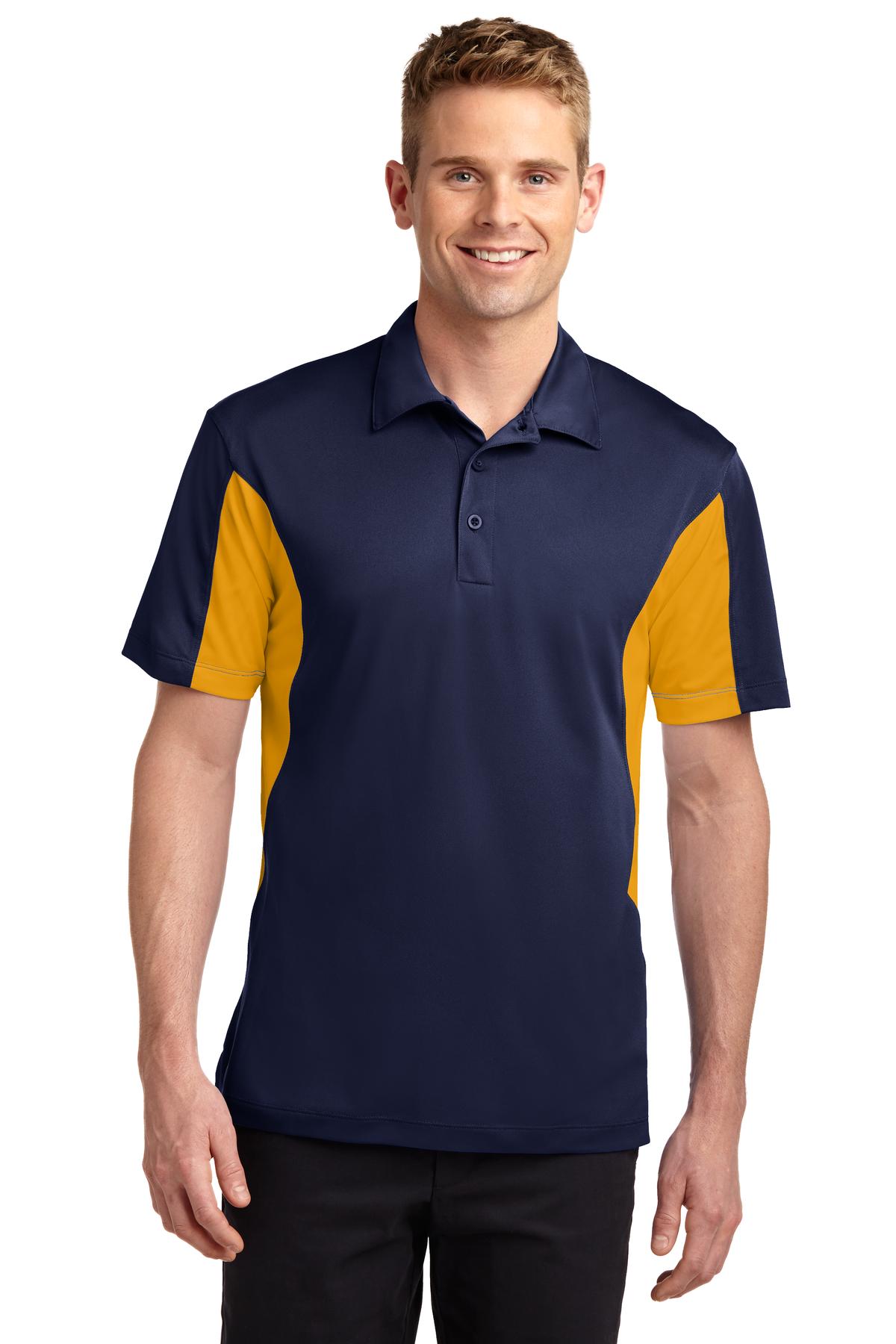 Sport-Tek Men's Side Blocked Micropique Sport-Wick Polo. ST655 2 of 2
