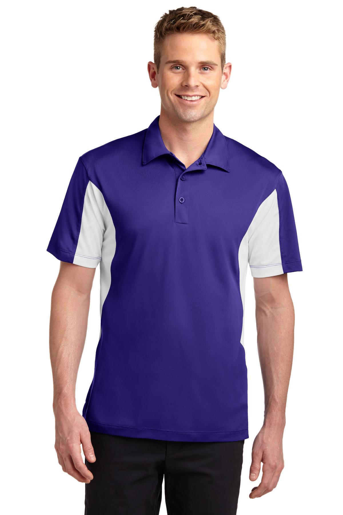 Sport-Tek Men's Side Blocked Micropique Sport-Wick Polo ST655 1 of 2
