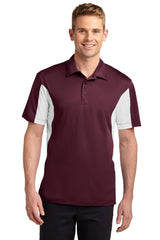 Sport-Tek Men's Side Blocked Micropique Sport-Wick Polo. ST655 2 of 2