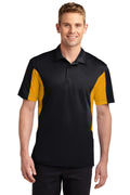 Sport-Tek Men's Side Blocked Micropique Sport-Wick Polo. ST655 2 of 2