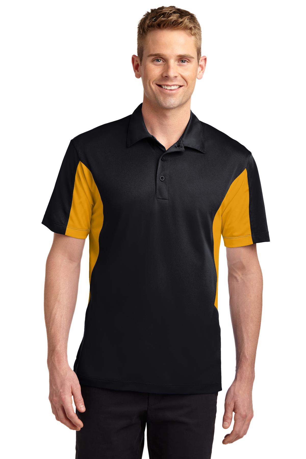 Sport-Tek Men's Side Blocked Micropique Sport-Wick Polo. ST655 2 of 2