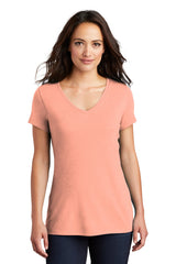 District Women's Perfect Tri V-Neck Tee. DM1350L District