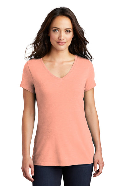 District Women's Perfect Tri V-Neck Tee. DM1350L